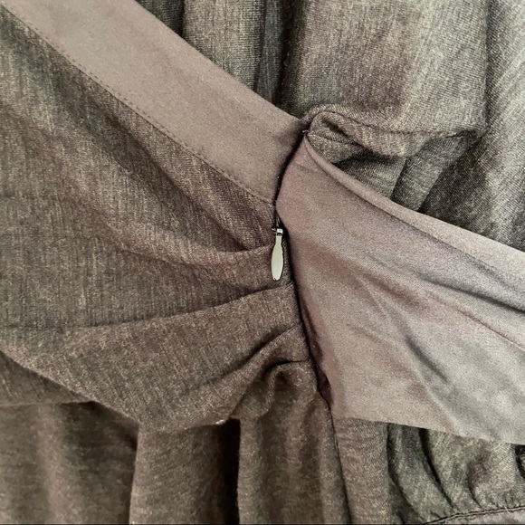 Gray Wrap Dress - Picture 6 of 6